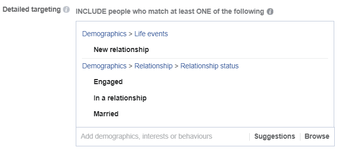 Facebook detailed targeting